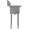 Amgood Stainless Steel 1 Compartment Utility Sink with 10 in. Right Drainboards and Faucet SINK 101410-10R - NO FAUCET - alternate 5